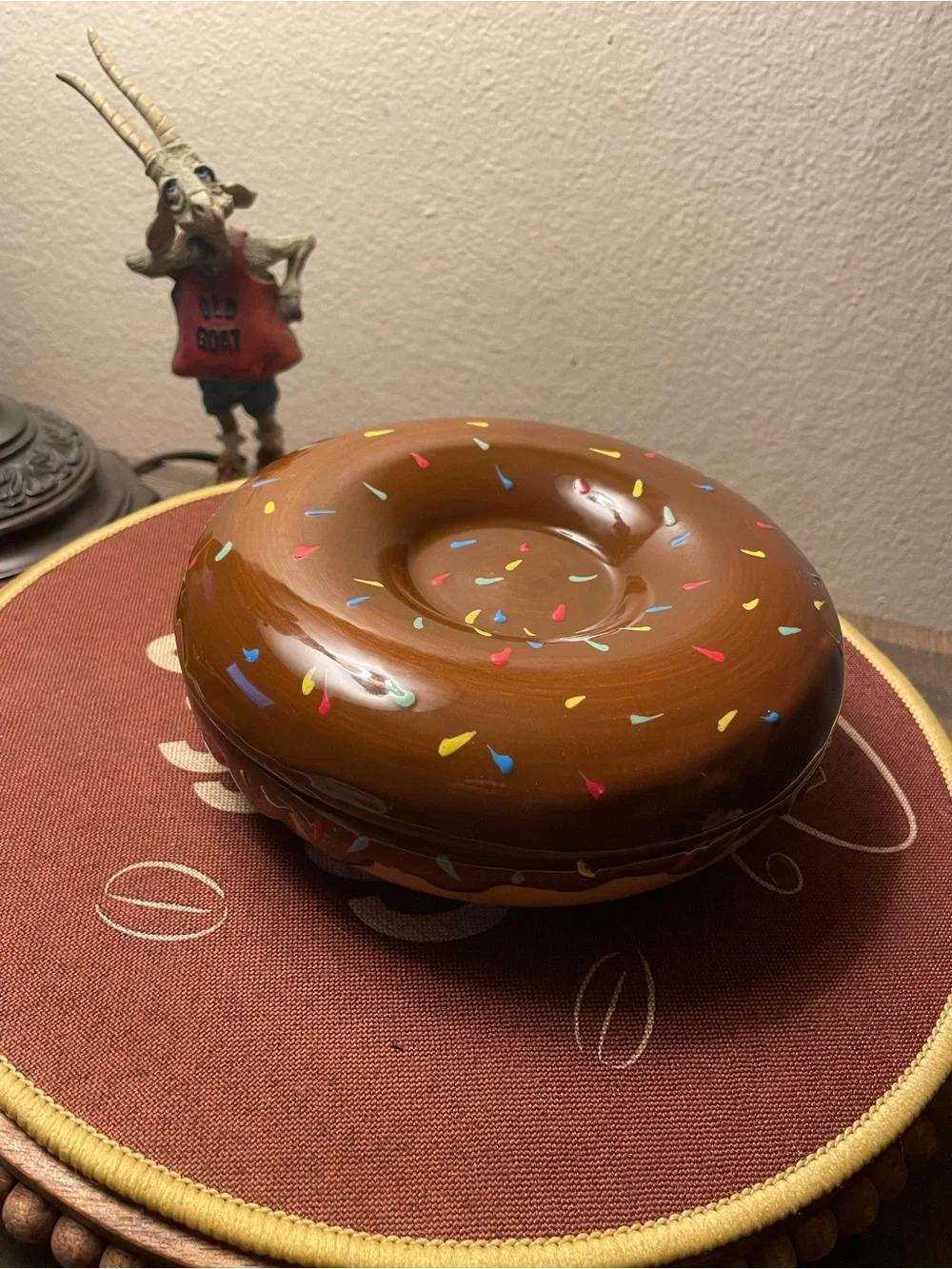 Chocolate Donut Serving Bowl with Multicolor Sprinkles - Home Party Supplies
